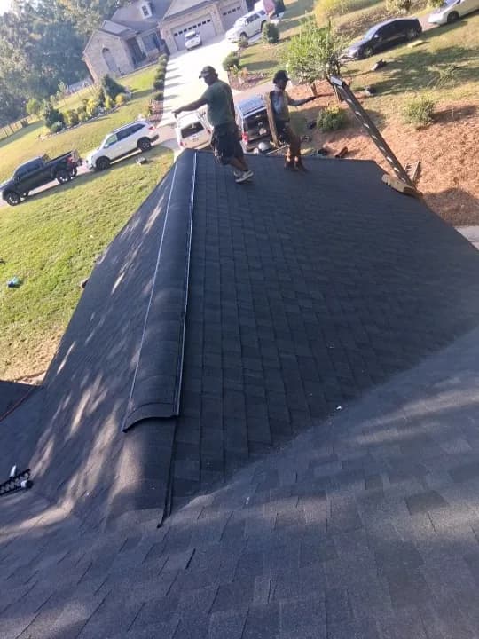 Finished architectural shingle roof replacement in Cherryville NC